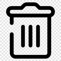 garbage, rubbish, trashcan, garbage can icon svg