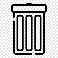 garbage, garbage truck, dumpster, garbage can icon svg
