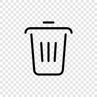garbage, refuse, garbage truck, garbage can icon svg
