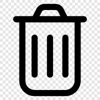 garbage, garbage can, recycle, collection icon svg