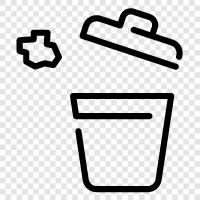 garbage, rubbish, garbage disposal, waste disposal icon svg