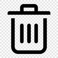 garbage, rubbish, waste, litter icon svg