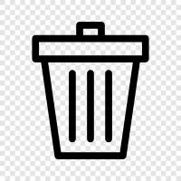 garbage truck, garbage can, garbage disposal, garbage bag icon svg