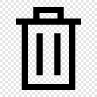 garbage, rubbish, garbage cans, garbage bags icon svg