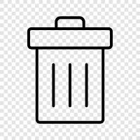 garbage, rubbish, waste, garbage disposal icon svg