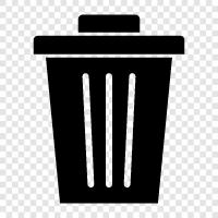 garbage, refuse, litter, junk icon svg