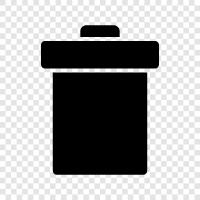 garbage, litter, throw away, garbage can icon svg