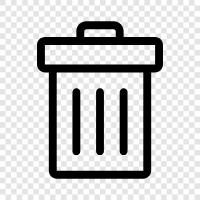 garbage, rubbish, waste, cans icon svg