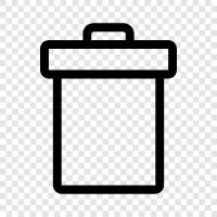 garbage, garbage disposal, recycling, garbage can icon svg