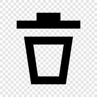 garbage, rubbish, rubbish disposal, waste management icon svg