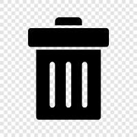 garbage, garbage disposal, trash can, recycling icon svg