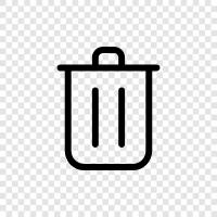 garbage, rubbish, garbage disposal, recycling icon svg