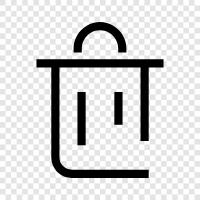 garbage, rubbish, junk, waste icon svg