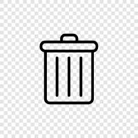 garbage, recycle, trash, bin / tray icon svg