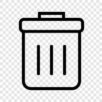 garbage, rubbish, recyclable, compostable icon svg