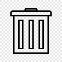 garbage, garbage can, garbage disposal, garbage bag icon svg