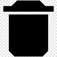 garbage, rubbish, waste, garbage can icon svg