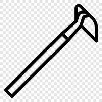 garden hoe, hand hoe, garden tool, hand tool icon svg