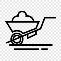 gardening, tool, for, moving icon svg