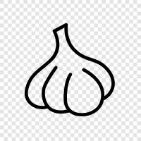 garlic cloves, garlic paste, garlic powder, garlic milk icon svg