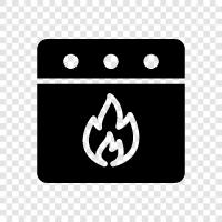 gas, stove, oven, cookware icon svg