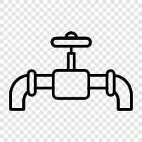 Gas line, Gas valve, Gas fitting, Gas meter icon svg