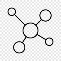 gaz, molekül, atom, atomizasyon ikon svg