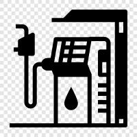 gas station, diesel station, gasoline station, convenience store icon svg