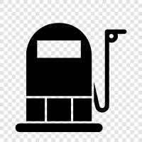 Gas, Station, Benzin, Pumpe symbol