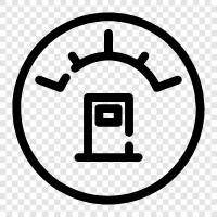 gasoline indicator, gasoline gauge, fuel pump, fuel gauge icon svg