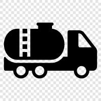 gasoline truck, diesel truck, heavy truck, truck icon svg