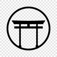 gates, Japanese, tradition, torii icon svg