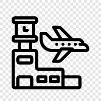 gateway, airport, departure, arrival icon svg