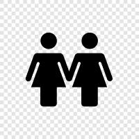 gay couple, lesbian relationship, gay relationship, lesbian love icon svg