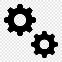 gear, wheel, axle, machine icon svg