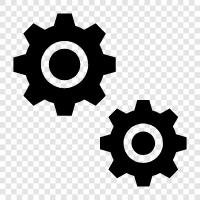 gear, machine, wheel, axle icon svg