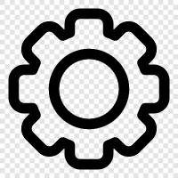 gear, wheel, axle, machine icon svg