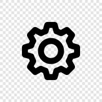 gear, machinery, production, work icon svg