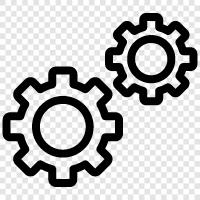 gear, machine, production, assembly icon svg