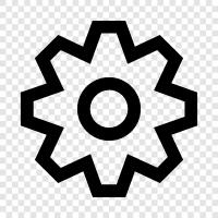 gears, machinery, iron, axle icon svg