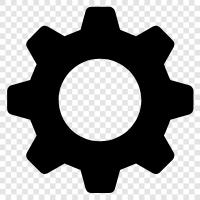 gears, cogitator, calculator, processors icon svg