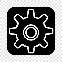 gears, equipment, tools, hardware icon svg