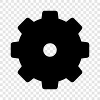 gears, engine, machine, work icon svg