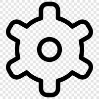 gears, equipment, tools, machines icon svg