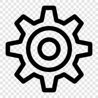 gears, gear box, gear ratios, gear reduction icon svg