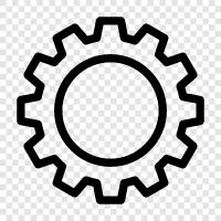 gears, equipment, tool, hardware icon svg