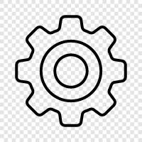 gears, wheels, sprocket, shaft icon svg