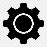 gears, wheel, axle, turning icon svg