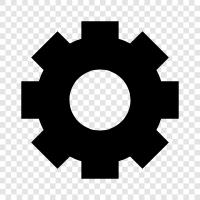gears, mechanism, machine, transmission icon svg