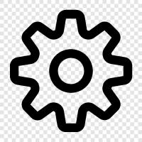 gears, machine tools, machining, cutting icon svg